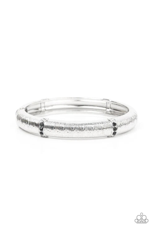 Paparazzi - A Dash of Dazzle - Black Bracelet