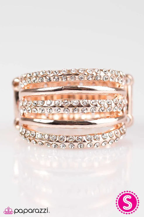 Paparazzi - All That Sparkles - Rose Gold Ring
