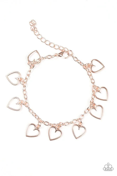 Paparazzi - Best of My Love - Rose Gold Bracelet