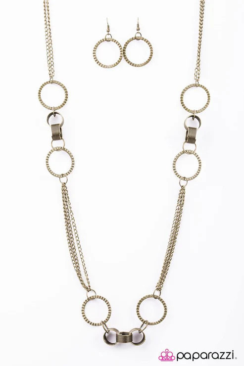 Paparazzi - Care To Join Us? - Brass Necklace
