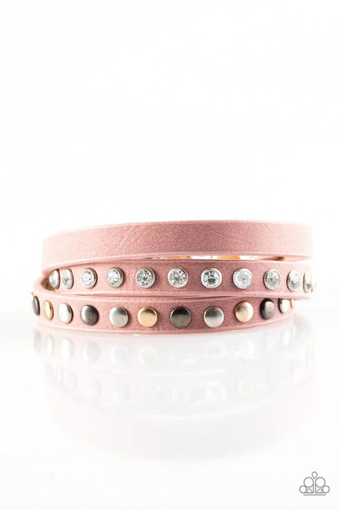 Paparazzi - Catwalk Casual - Pink Bracelet