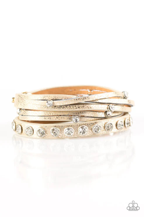 Paparazzi - CATWALK It Off - Gold Bracelet