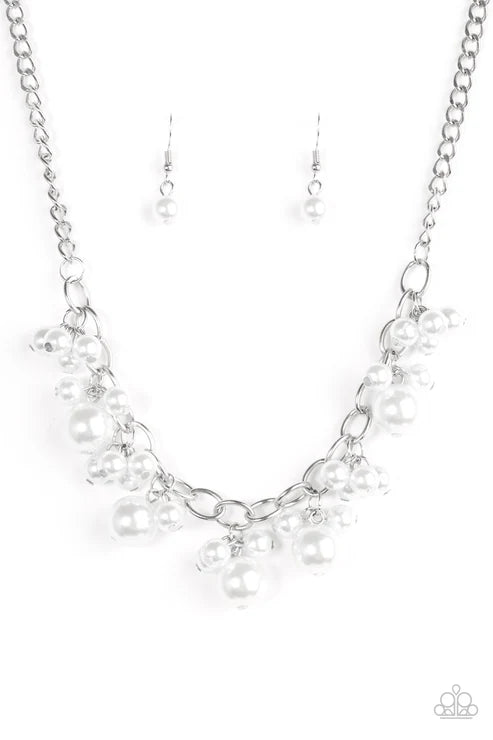 Paparazzi - Celebrity Treatment - White Necklace
