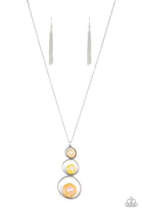 Paparazzi - Celestial Courtier - Yellow Necklace
