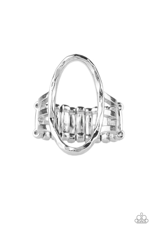 Paparazzi - Center Chic - Silver Ring
