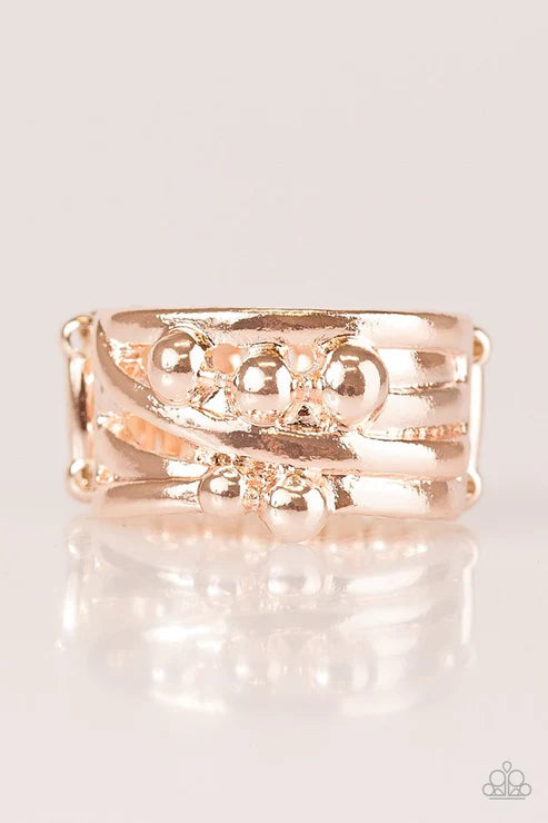Paparazzi - Chance of Shimmer - Rose Gold Ring