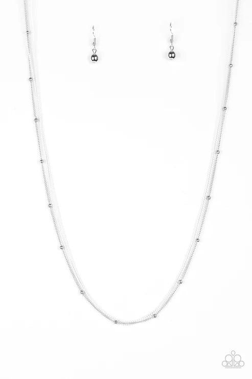 Paparazzi - Colorfully Chic - White Necklace