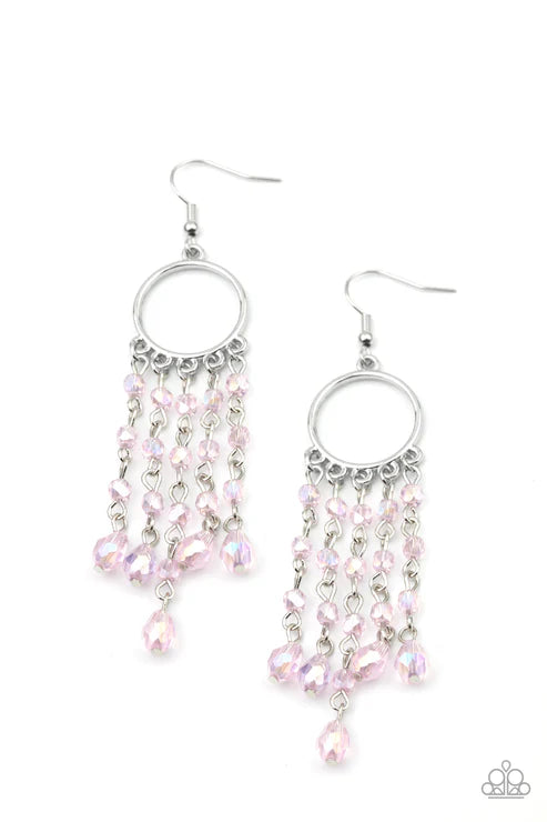 Paparazzi - Dazzling Delicious - Pink Earrings