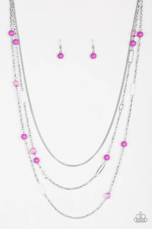 Paparazzi - East Coast Classic - Purple Necklace
