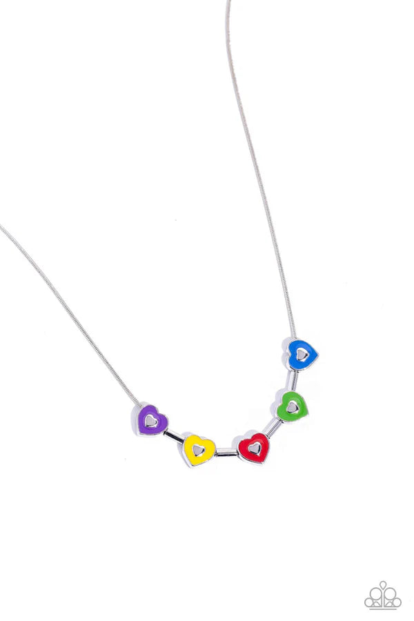 Paparazzi - Eclectic Heart - Multi Necklace