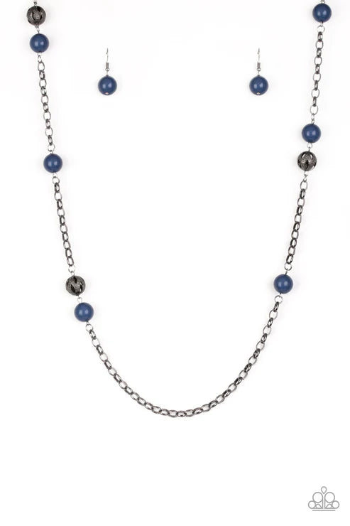 Paparazzi - Fashion Fad - Blue Necklace