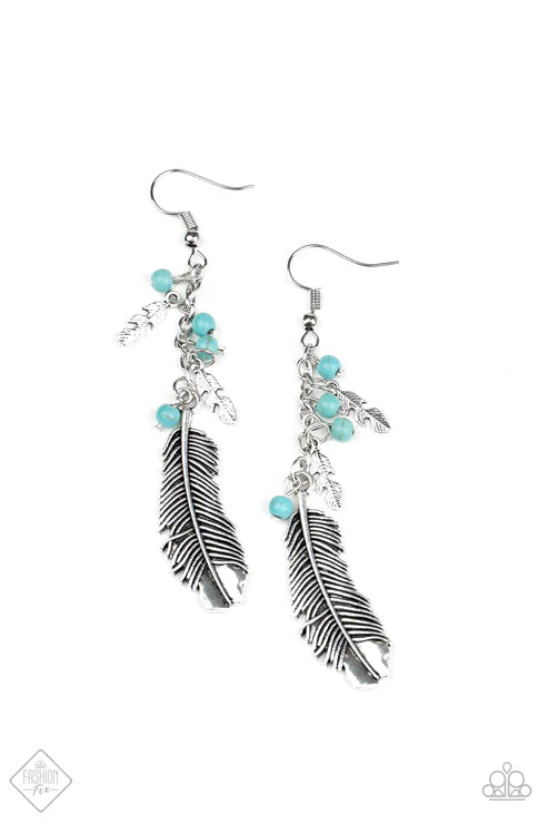 Paparazzi - Find Your Flock - Blue Earrings