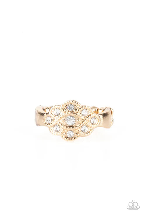 Paparazzi - Floral Frou-Frou - Gold Ring