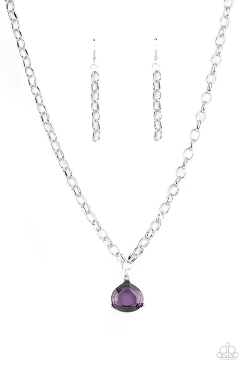 Paparazzi - Gallery Gem - Purple Necklace