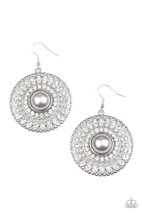 Paparazzi - Glorified Glitz - Silver Earrings