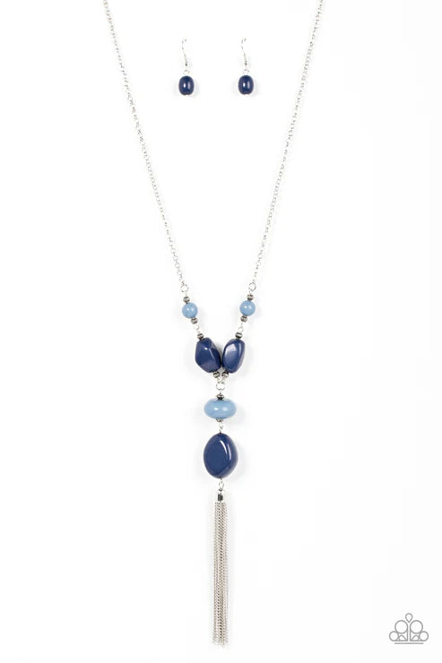 Paparazzi - Heavenly Harmony - Blue Necklace