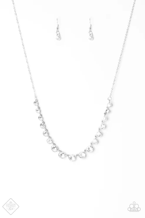 Paparazzi - Here We Glow! - White Necklace