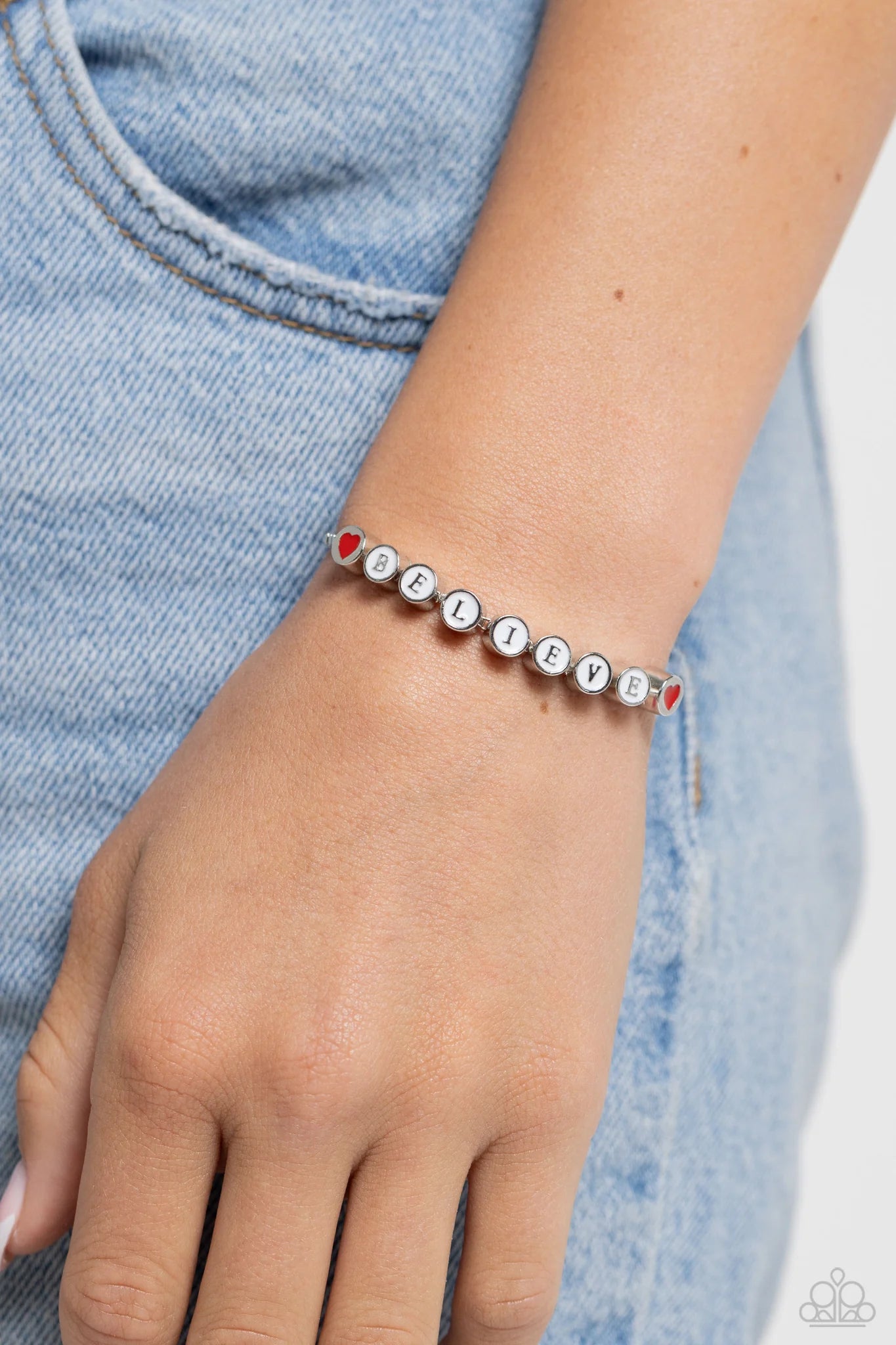 Paparazzi - I Can't Believe It! - White Bracelet