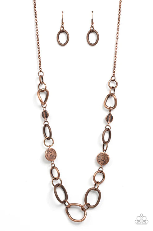 Paparazzi - Industrial Intentions - Copper Necklace