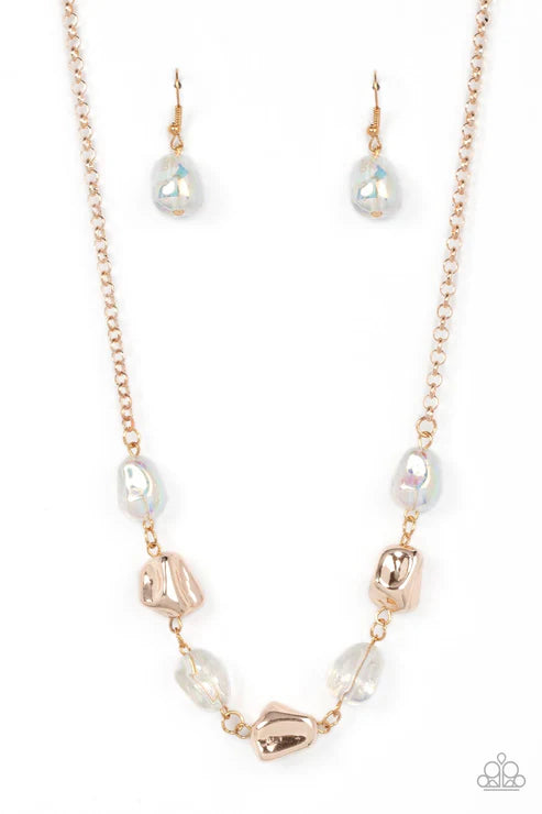 Paparazzi - Inspirational Iridescence - Rose Gold Necklace