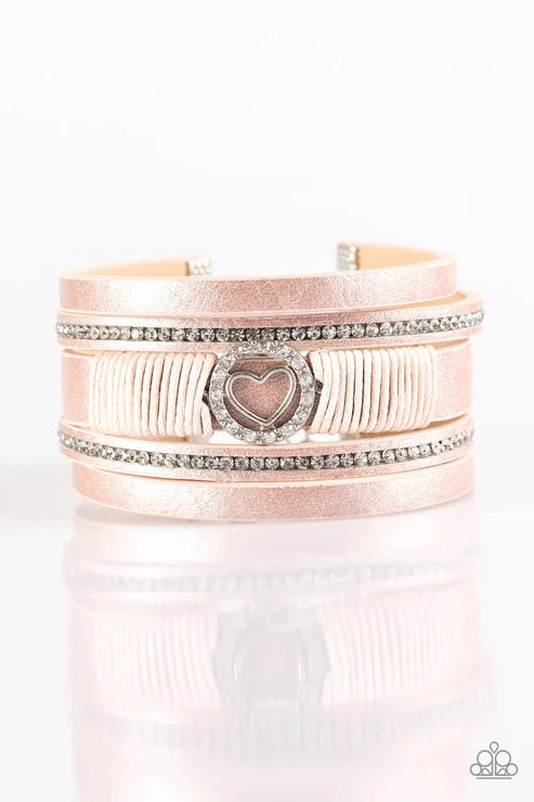 Paparazzi - It Takes Heart - Pink Bracelet