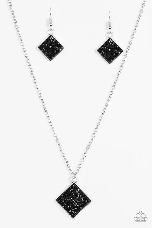 Paparazzi - Kickin Up Stardust - Black Necklace