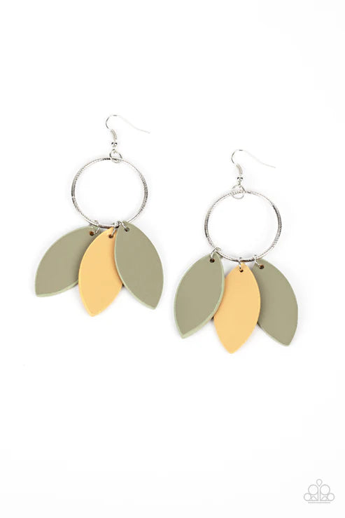 Paparazzi - Leafy Laguna - Multi Earrings