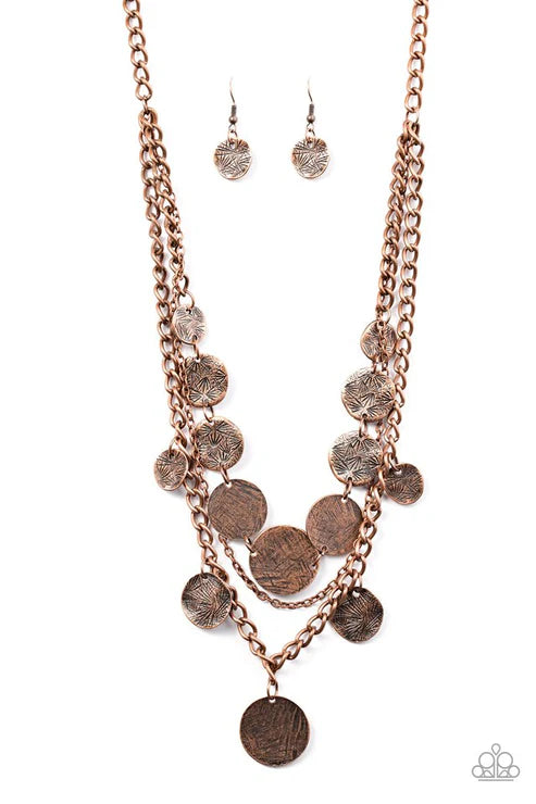 Paparazzi - Lost Treasure - Copper Necklace