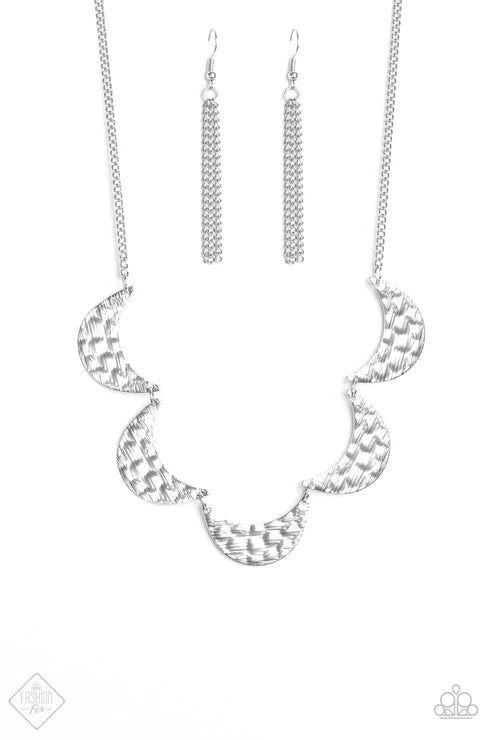 Paparazzi - Lunar Lights - Silver Necklace