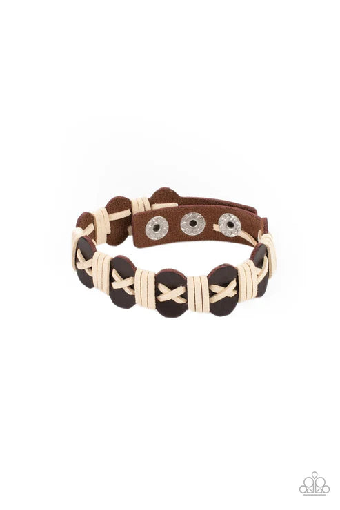 Paparazzi - Macho Maverick - Brown Bracelet