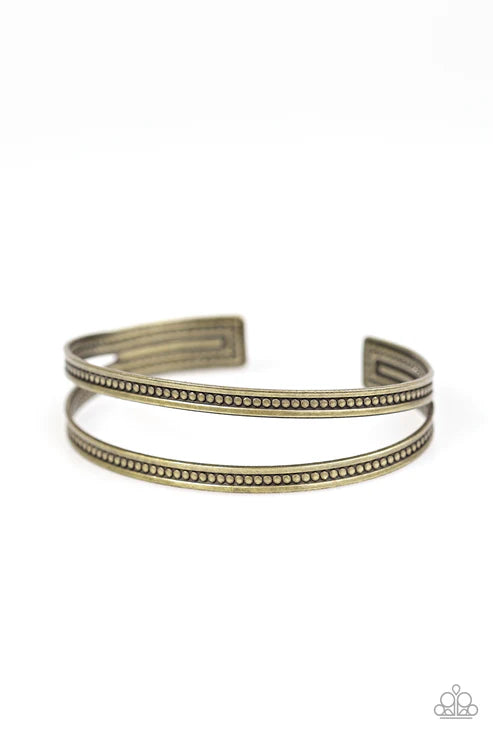 Paparazzi - Make It Worth WILD - Brass Bracelet