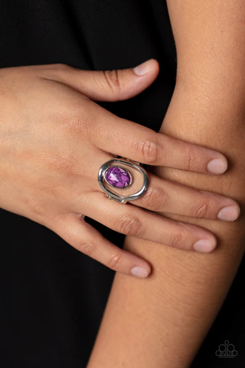Paparazzi - Marble Masterpiece - Purple Ring