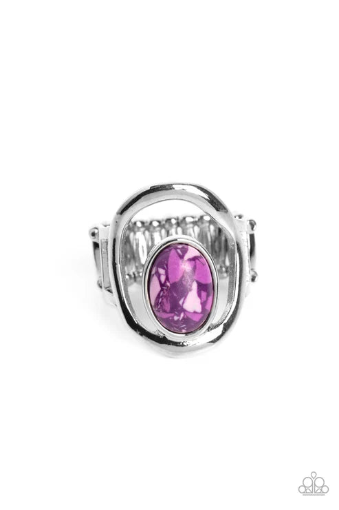 Paparazzi - Marble Masterpiece - Purple Ring