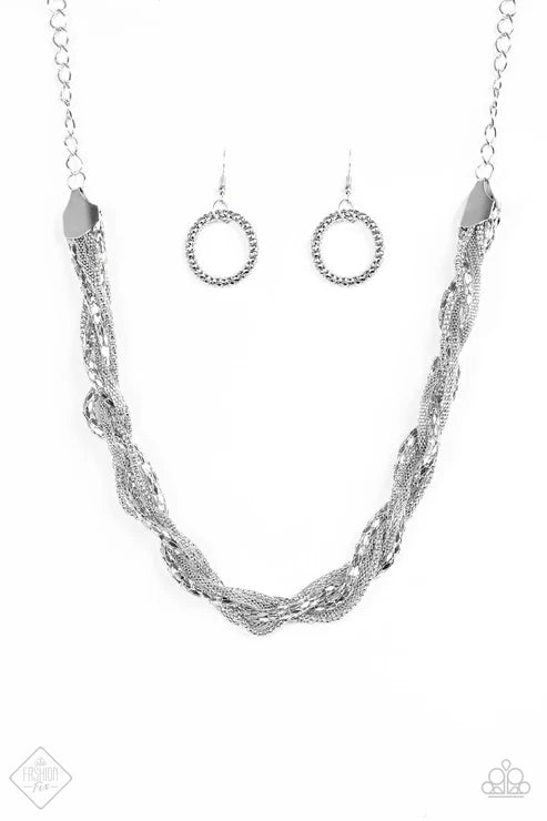 Paparazzi - Marvel At Me - Silver Necklace