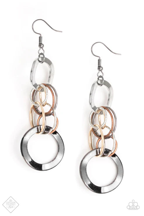 Paparazzi - Mean Machine - Multi Earrings