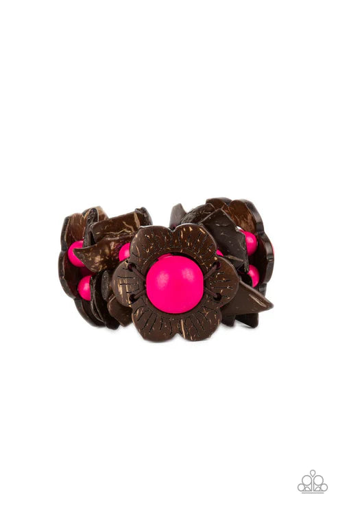 Paparazzi - Mediterranean Mangrove - Pink Bracelet