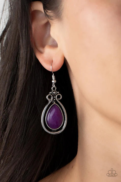Paparazzi - Mountain Mantra - Purple Earrings