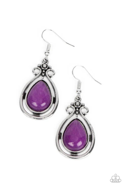 Paparazzi - Mountain Mantra - Purple Earrings