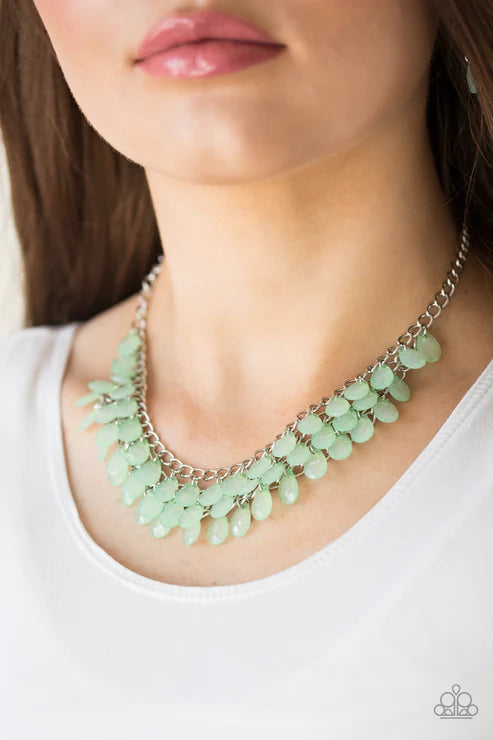 Paparazzi - Next In SHINE - Green Necklace