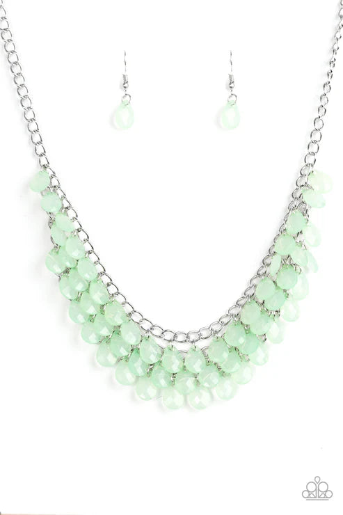 Paparazzi - Next In SHINE - Green Necklace