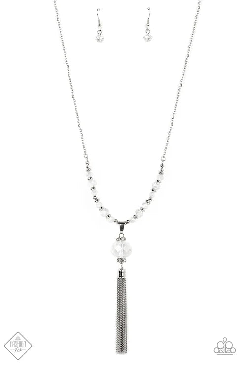 Paparazzi - One SWAY or Another - White Necklace