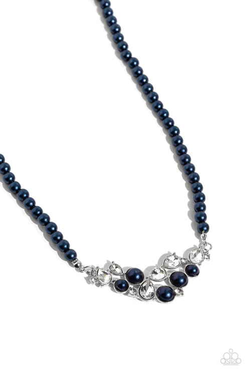 Paparazzi - Pampered Pearls - Blue Necklace