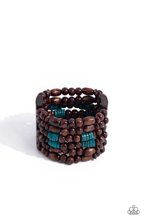 Paparazzi - Paradise Palazzo - Blue Bracelet