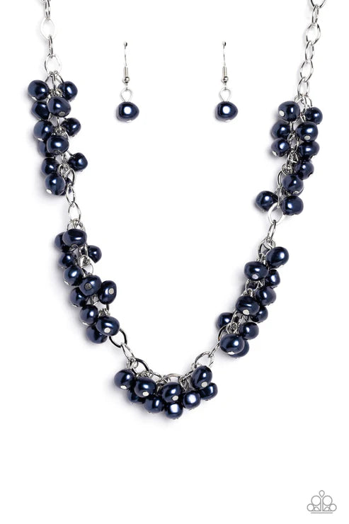 Paparazzi - Pearl Parlor - Blue Necklace