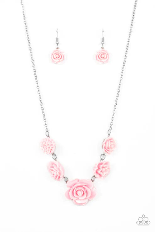 Paparazzi - PRIMROSE and Pretty - Pink Necklace