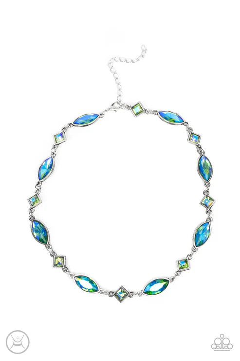 Paparazzi - Prismatic Reinforcements - Green Necklace