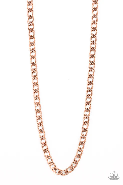 Paparazzi - Pro League - Copper Men's Necklace