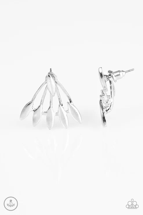 Paparazzi - Radically Rebel - Silver Earrings