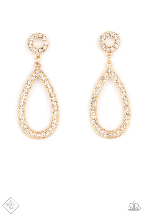 Paparazzi - Regal Revival - Gold Earrings