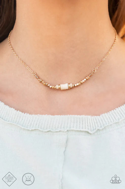 Paparazzi - Retro Rejuvenation- Gold Necklace
